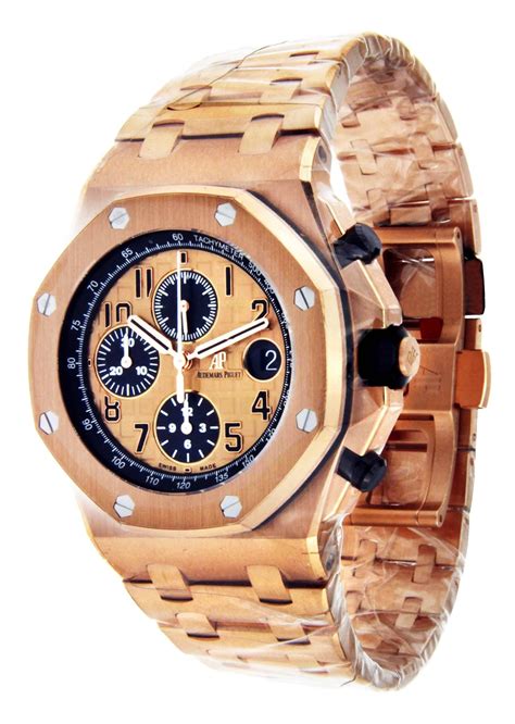 audemars piguet royal oak offshore rose gold black dial|royal oak offshore retail price.